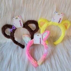 Claire's Character Ear Faux Fur Headband Set